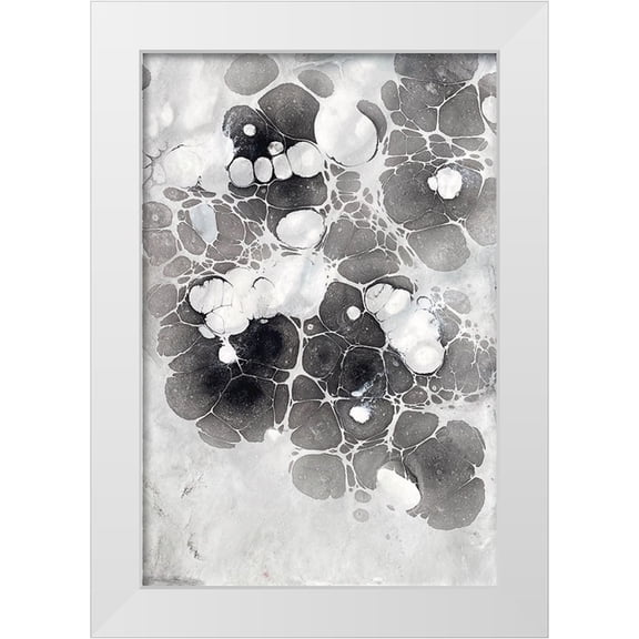 Ferrell, Erin McGee 11x14 White Modern Wood Framed Museum Art Print Titled - Marbling XIII