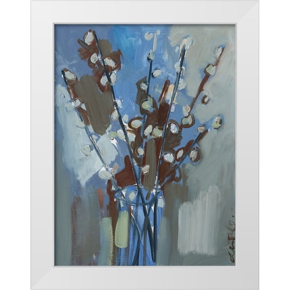 Ferrell, Erin McGee 12x14 White Modern Wood Framed Museum Art Print Titled - Winter Willow I