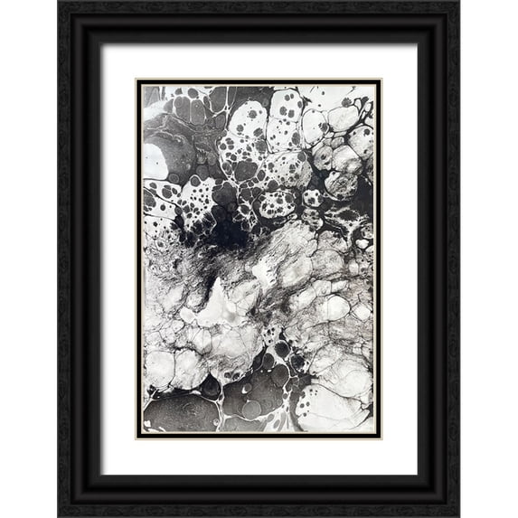 Ferrell, Erin McGee 13x18 Black Ornate Wood Framed with Double Matting Museum Art Print Titled - Marbling IX