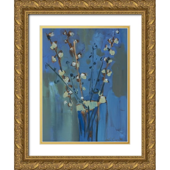 Ferrell, Erin McGee 15x18 Gold Ornate Wood Framed with Double Matting Museum Art Print Titled - Winter Willow II