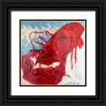 thumbnail image 1 of Ferrell, Erin McGee 20x20 Black Ornate Wood Framed with Double Matting Museum Art Print Titled - Brilliant Maine Lobster II, 1 of 4