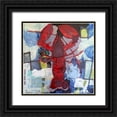 thumbnail image 1 of Ferrell, Erin McGee 20x20 Black Ornate Wood Framed with Double Matting Museum Art Print Titled - Brilliant Maine Lobster I, 1 of 4