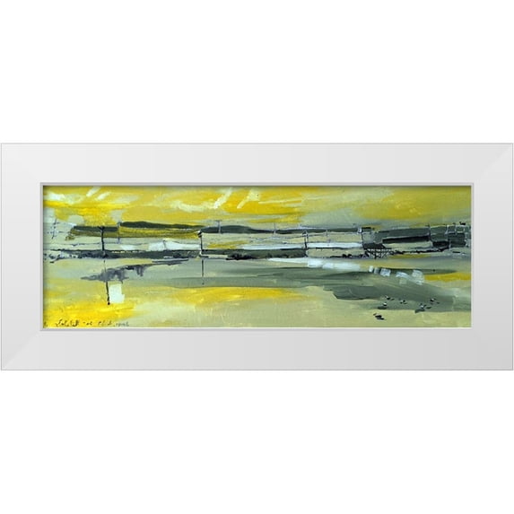 Ferrell, Erin McGee 24x11 White Modern Wood Framed Museum Art Print Titled - Martins Dock I