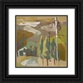 thumbnail image 1 of Ferrell, Erin McGee 26x26 Black Ornate Wood Framed with Double Matting Museum Art Print Titled - Wires III, 1 of 4