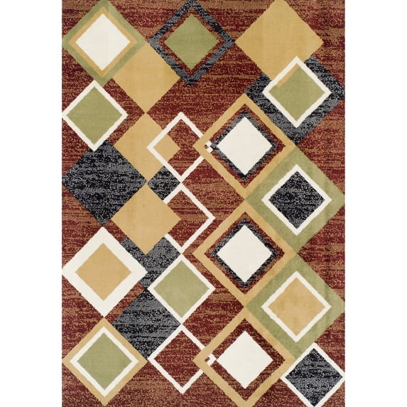 PrimeHome Collection Ferrera Collection Area Rug - Argyle