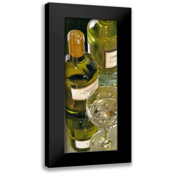 Ferreri, Stefano 11x24 Black Modern Framed Museum Art Print Titled - Vernaccia di San Gimignano