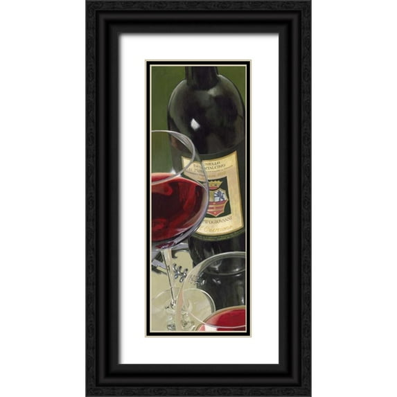 Ferreri, Stefano 8x14 Black Ornate Wood Framed with Double Matting Museum Art Print Titled - Brunello di Montalcino