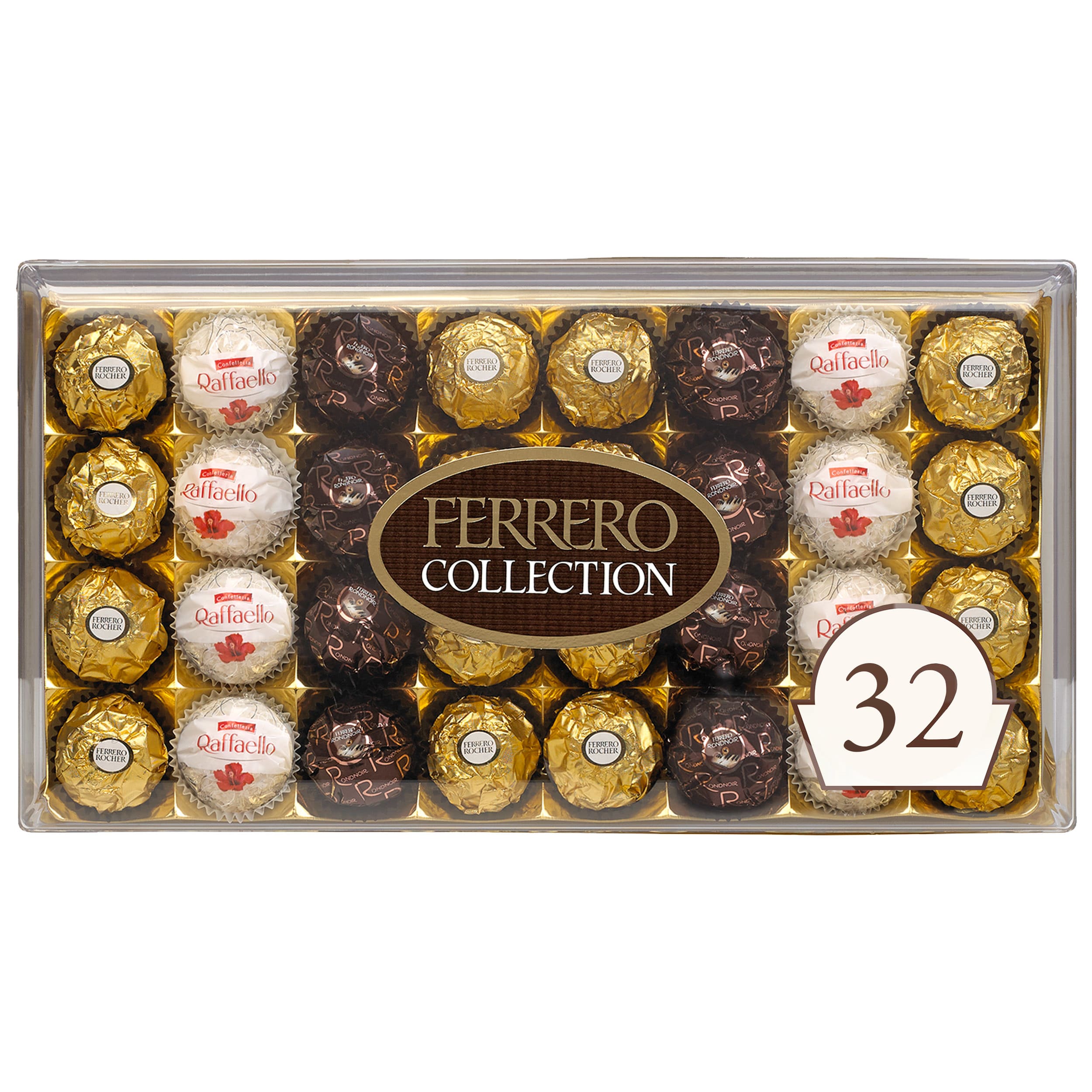 Ferrero Collection, Milk and Dark Chocolate and Coconut, Luxury Chocolate Gift Box, 32 Ct - image 1 of 11