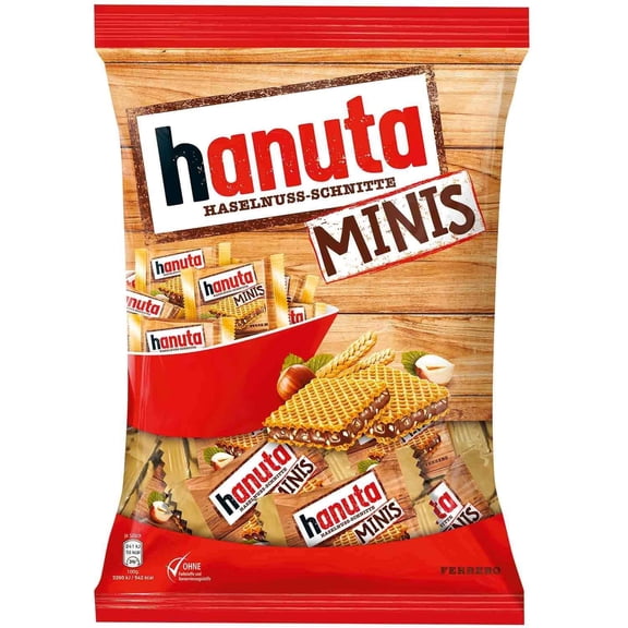 HANUTA GALLETAS CON RELLENO SABOR VAINILLA CHOCOLATE 200 G