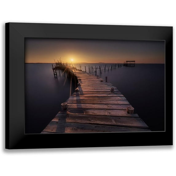 Ferrero, Ivan 18x13 Black Modern Framed Museum Art Print Titled - The Dock