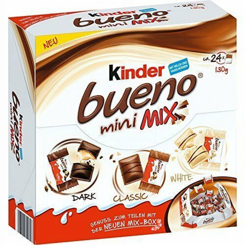 Ferrero Kinder Bueno Chocolate Mini Mix - 24 bites- 4.5oz (1 pack)