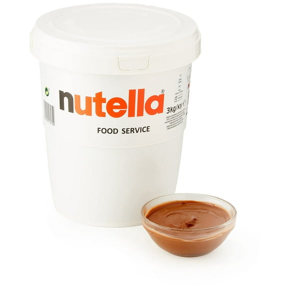 Ferrero Nutella Chocolate Hazelnut Spread 6.6 Lbs 3kg Tub [The Original Authentic Import from Italy]