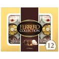 thumbnail image 1 of Ferrero Collection, 12 Count, Premium Gourmet Assorted Hazelnut Milk Chocolate, Dark Chocolate and Coconut, 4.6 oz, 1 of 5