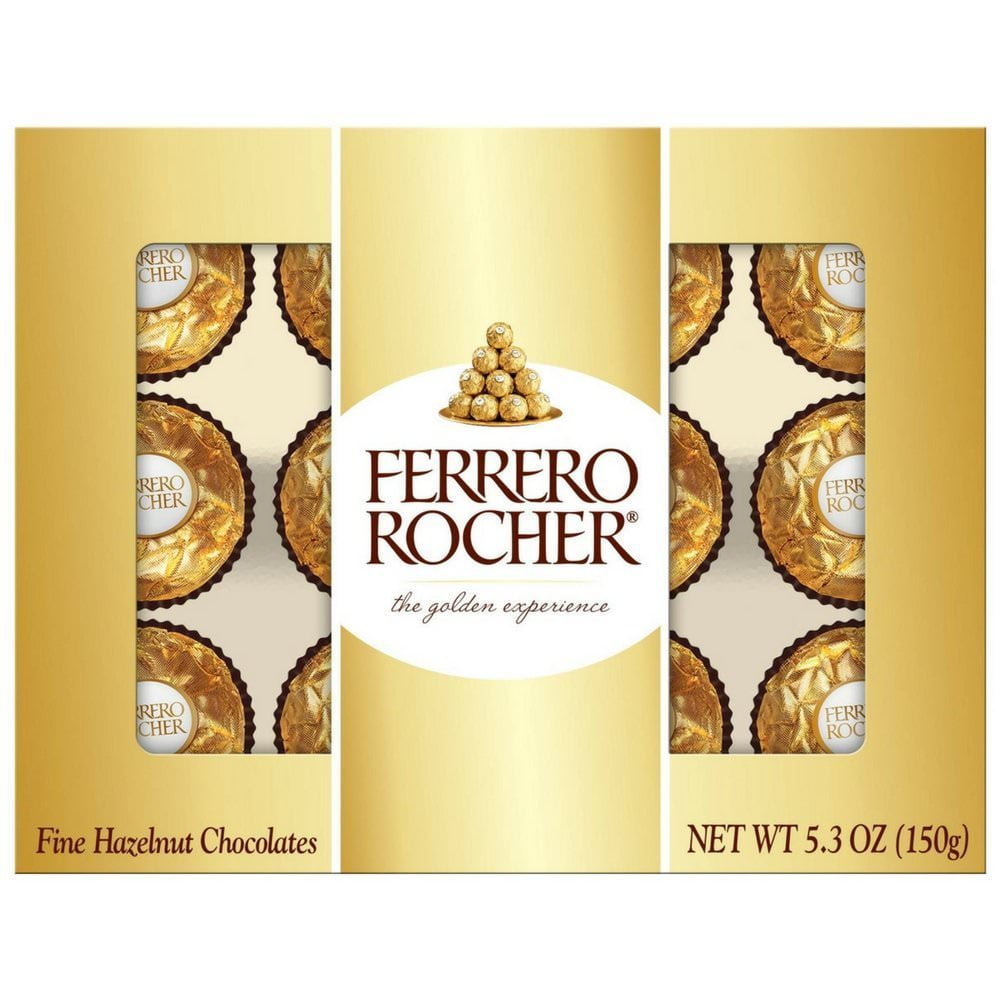 Ferrero Rocher 12 Piece Gift Box, 4.6 Oz, (Pack of 6)