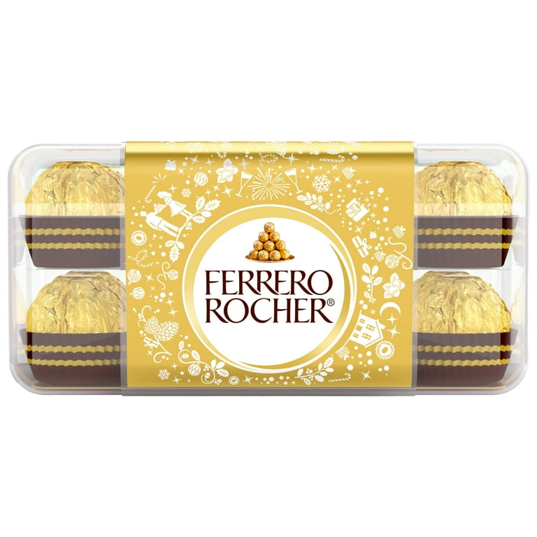 ferrero rocher 16粒入り×12個 Ferrero Rocher Premium Milk Chocolate Hazelnut Box, Luxury Holiday
