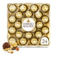 thumbnail image 1 of Ferrero Rocher, 24 Count, Gourmet Milk Chocolate Hazelnut, Chocolate Gift Box, Individually Wrapped, 10.6 oz, 1 of 6