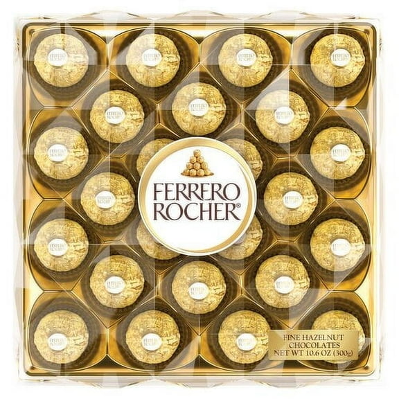Ferrero Rocher Candy 24 Piece Gift Box - 10.6 Oz