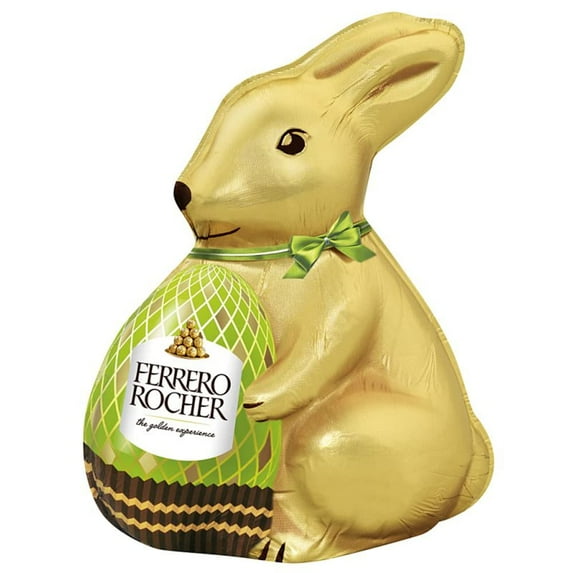 Ferrero Rocher Chocolate Easter Bunny with Hazelnut Chips Assorted Colors - 1pc 100g / 3.52 oz