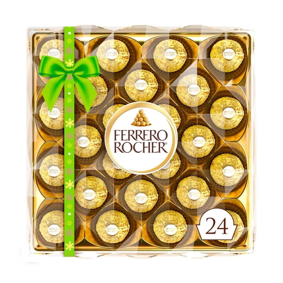 Ferrero Rocher Fine Hazelnut Chocolates Easter Gift Box, 24 pc - 10.79 oz- Pack of 2