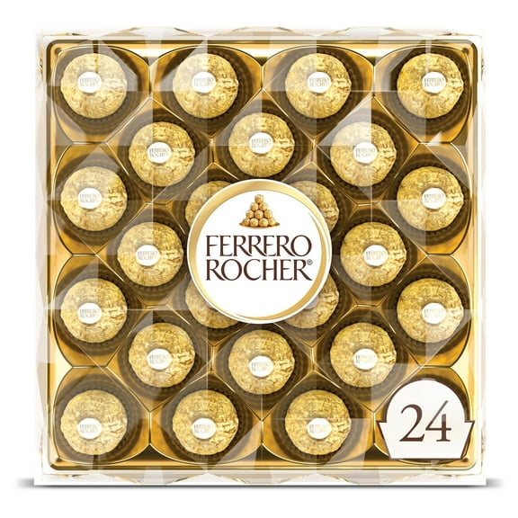 Ferrero Rocher Fine Hazelnut Chocolates Gift Box, 24 pc - 10.79 oz (Pack of 2)