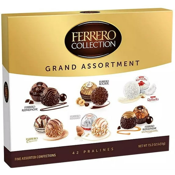 Ferrero Collection Grand Assortment, Gourmet Chocolates, 42 Count