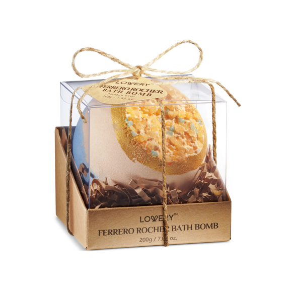Ferrero Rocher Handmade Bath Bomb, 7oz Ex-Large Bath Fizzy