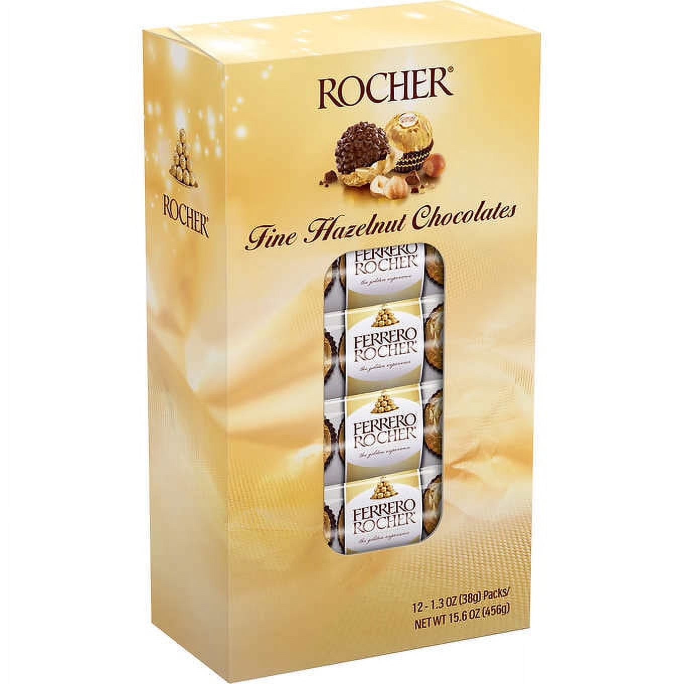 Ferrero Rocher, Hazelnut, 12 ct - Walmart.com