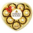 thumbnail image 1 of Ferrero Rocher, 3.5 oz, 8 Ct, Milk Chocolate Hazelnut, Valentine's Chocolate Heart Gift Box, 1 of 5