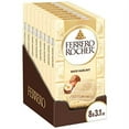 thumbnail image 1 of Ferrero Rocher Premium Chocolate Bars, White Chocolate Hazelnut Individually Wrapped, Holiday Chocolate, Great for Holiday Gift Baskets, 3.1 oz each, 8 Pack, 1 of 7