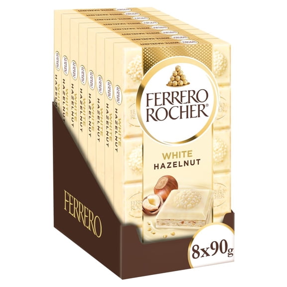 Ferrero Rocher White Tablet 90g (pack of 8)