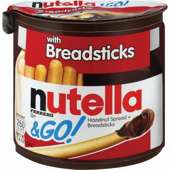 Ferrero U.S.A FER80314 1.23 oz Nutella & GO Hazelnut Spread & Breadsticks