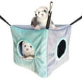 thumbnail image 1 of Ferret Cube Hammock Small Animals Cage Hanging Bunkbed Hideout Warm Bed, 1 of 7
