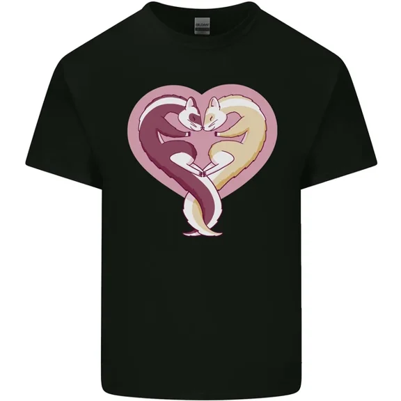 Ferret Heart Mens Womens T-Shirt