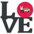 thumbnail image 1 of Ferret Love Metal Wall Artwork LOVE, 1 of 2