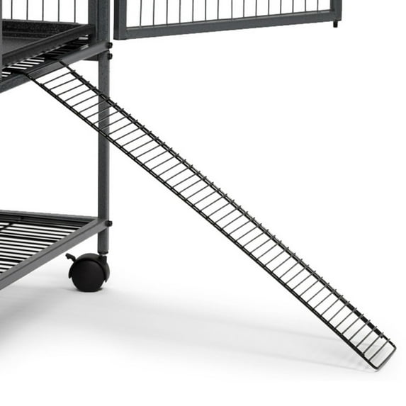 Midwest Homes for Pets, Ferret Nation and Critter Nation Exterior Ramp, Black Steel Replacement