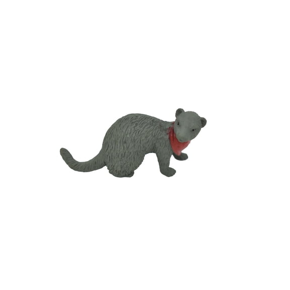 Ferret, with Bandana Realistic Small Toy Model Plastic Replica Animal, Kids Educational Gift 2.5" F1675 B63