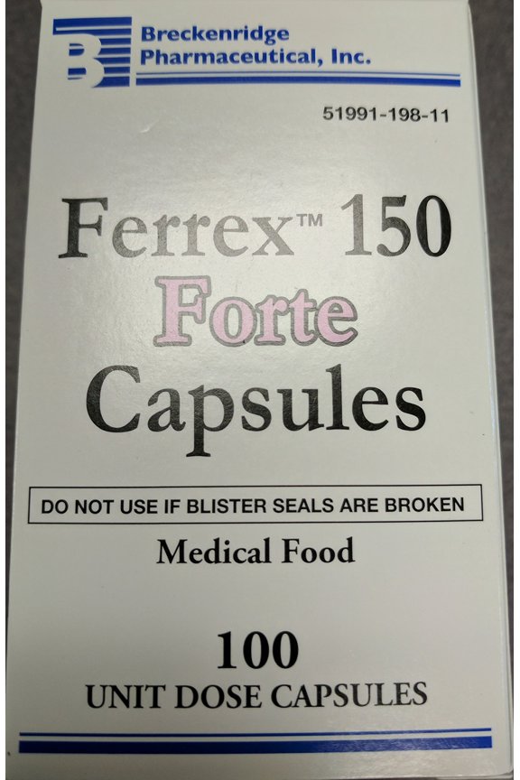 Ferrex 150 Forte Capsules - 100 Count Blister Pack