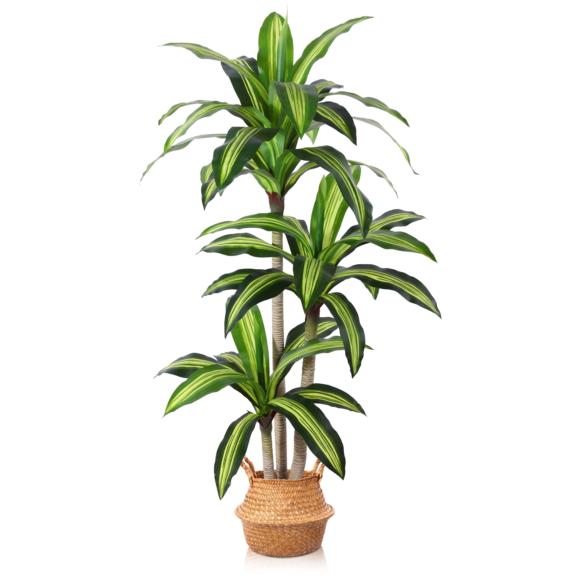 Ferrgoal Artificial Plants, 5 Ft Dracaena Tree Faux Plants Indoor