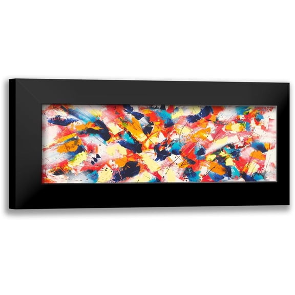 Ferri, Bob 14x7 Black Modern Framed Museum Art Print Titled - Rocking Waves