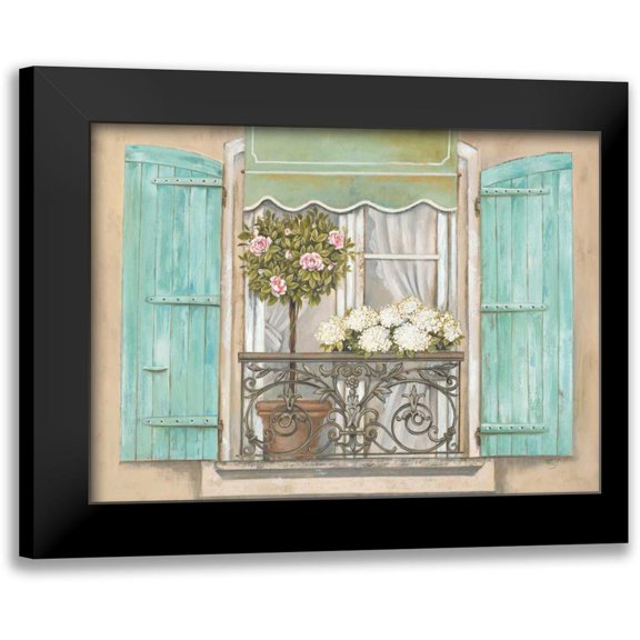 Ferri, Stefania 14x11 Black Modern Framed Museum Art Print Titled - French Shutters 2