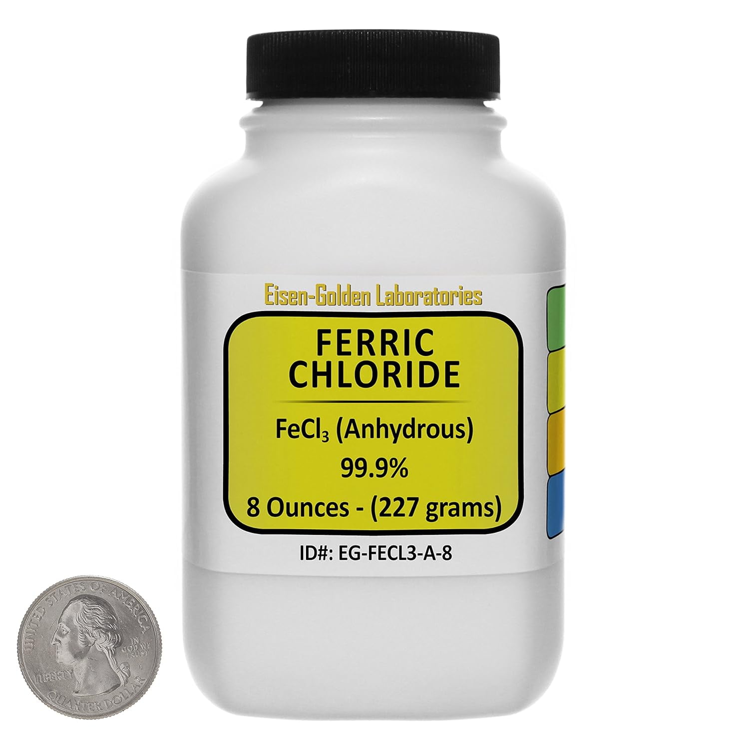 Ferric Chloride Anhydrous [FeCl3] 99.9% ACS Grade Powder 8 Oz in a ...