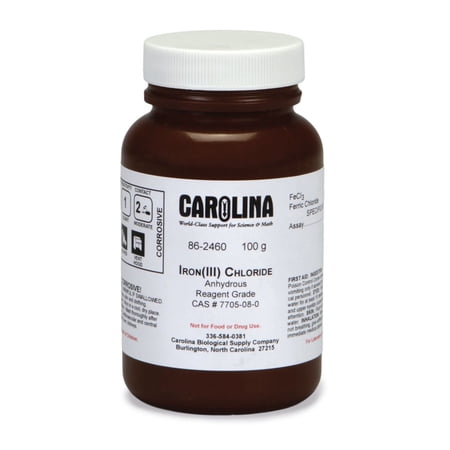 Ferric Chloride, Anhydrous, Reagent Grade, 100 G
