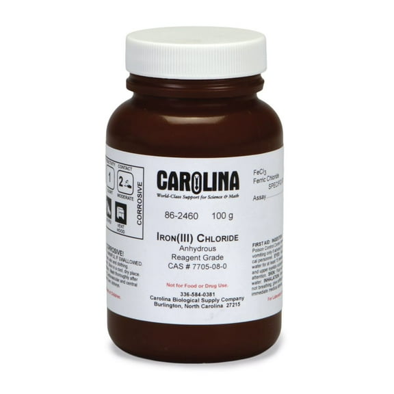 Ferric Chloride, Anhydrous, Reagent Grade, 100 G