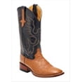 thumbnail image 1 of Ferrini 1029302105EE Mens Smooth Ostrich Square-Toe Cognac Boots 10.5EE, 1 of 1