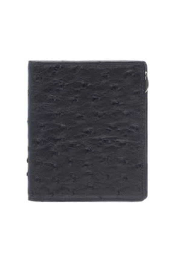 Full Quill Ostrich Money Clip Black