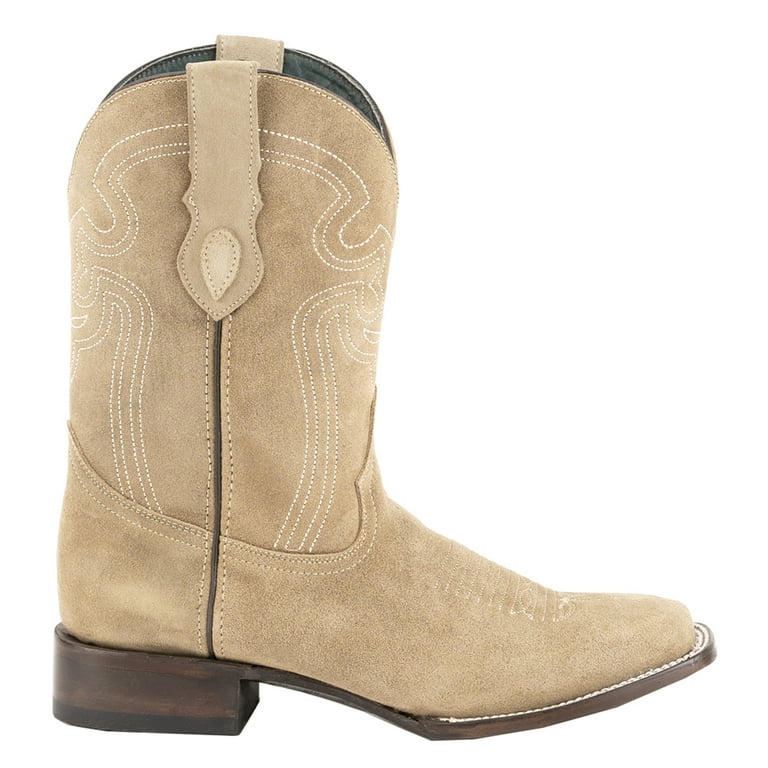 Ferrini Italia Mens Roughrider Square Toe Casual Boots Mid Calf Walmart