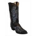 thumbnail image 1 of Ferrini  Ladies Laser Angel Black & Slate V-Toe Boots 9B - Black/Slate - 9B, 1 of 1