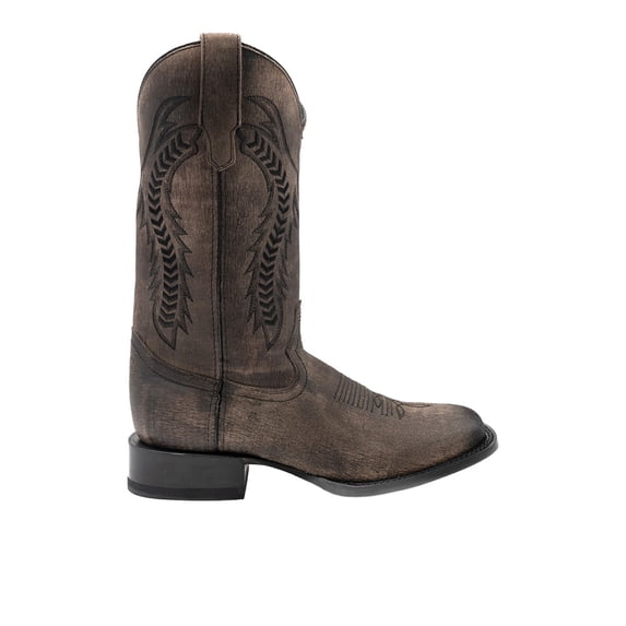 Ferrini Mens Ashton Embroidered Square Toe Cowboy Mid Calf Boots