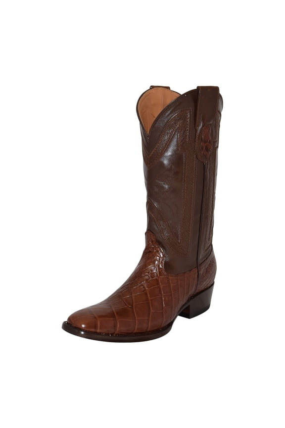 Mens Stallion American Narrow Square Toe Cowboy Mid Calf Dress Bo