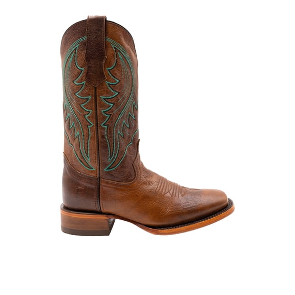 Ferrini Mens Beau Embroidered Square Toe Cowboy  Mid Calf Boots